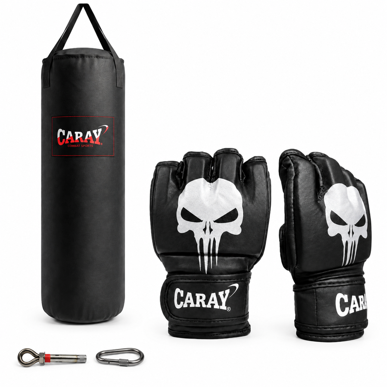 Kit Saco de Boxeo Classic Pro I + Guante MMA Pro I Punisher Caray