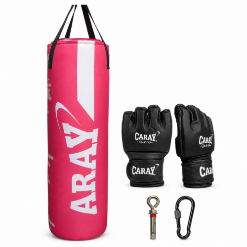 Kit saco de boxeo Style Pro I Caray con Guante MMA Pro I en fondo blanco